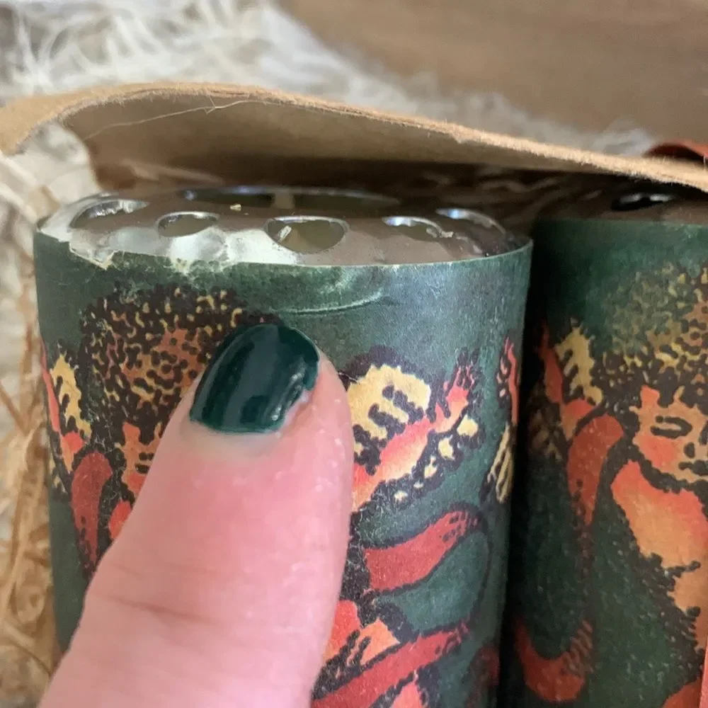 VOTIVO Set‎ Of 4 Cupid Paper Wrapped  Candles Made In Mexico